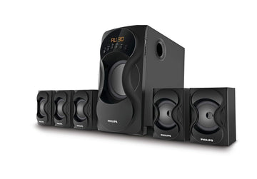 (Refurbished) PHILIPS SPA5162B 5.1 Channel Auxiliary Multimedia Speakers