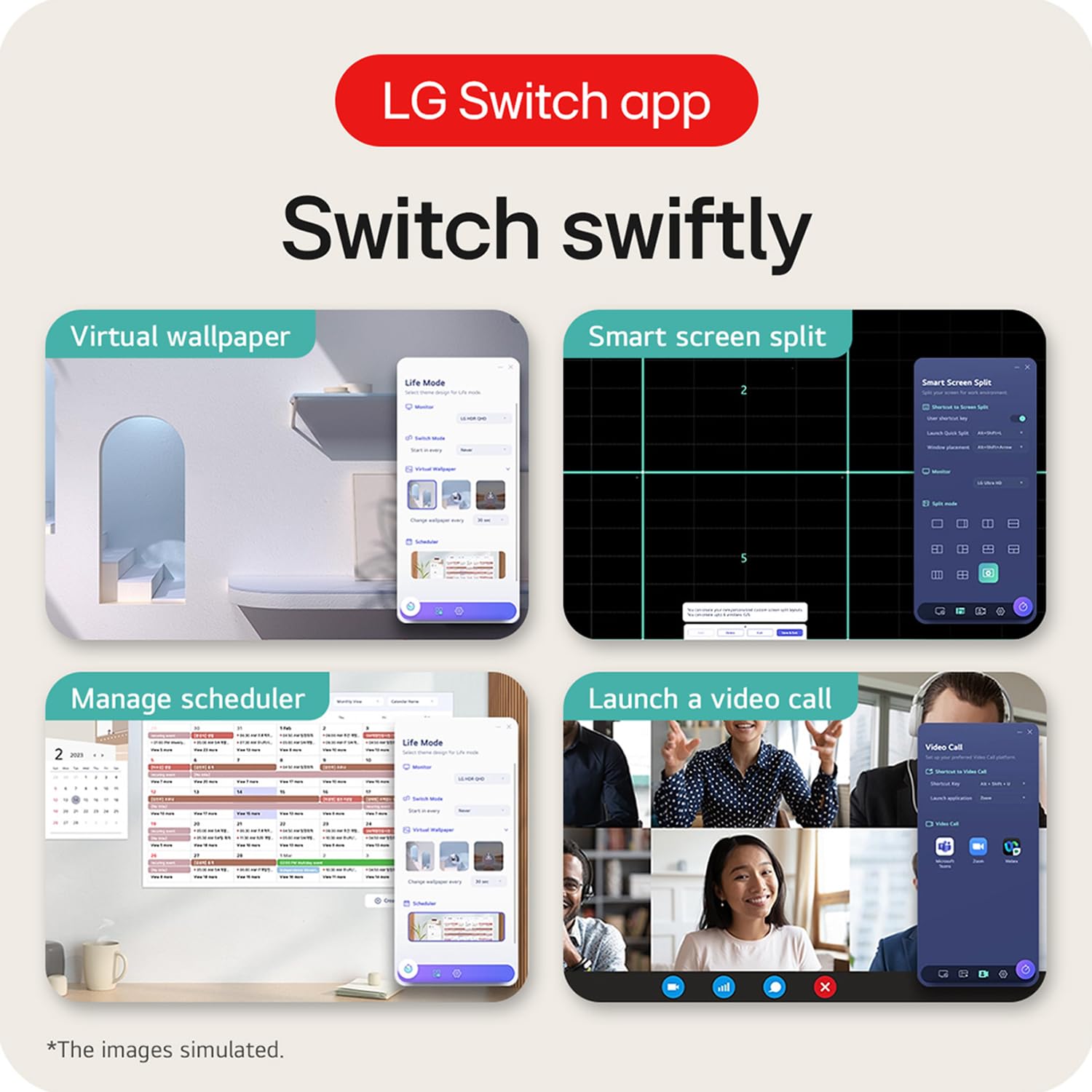 LG 34WR55QK 86.42 cm (34 Inch) 21:9 UltraWide WQHD (3440x1440) Curved Monitor(1800R), sRGB 99%(Typ.), HDR10, Anti-Glare, HDMI X 2, DP, USB-C (PD 65W), HP Out, PBP, Tilt/Height Adjustable Stand (Black)