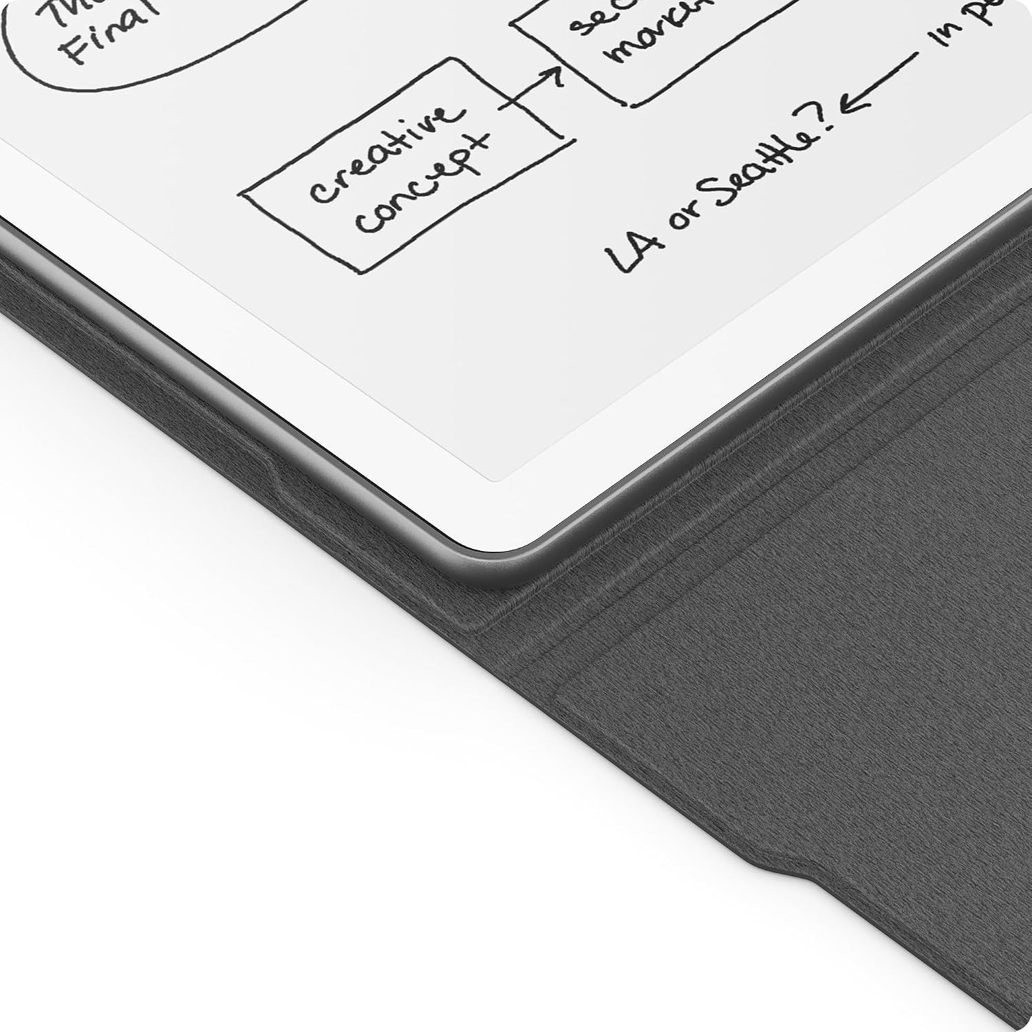 Amazon Kindle Scribe Folio Cover with Magnetic Attach, Sleek Protective Case - Premium Leather