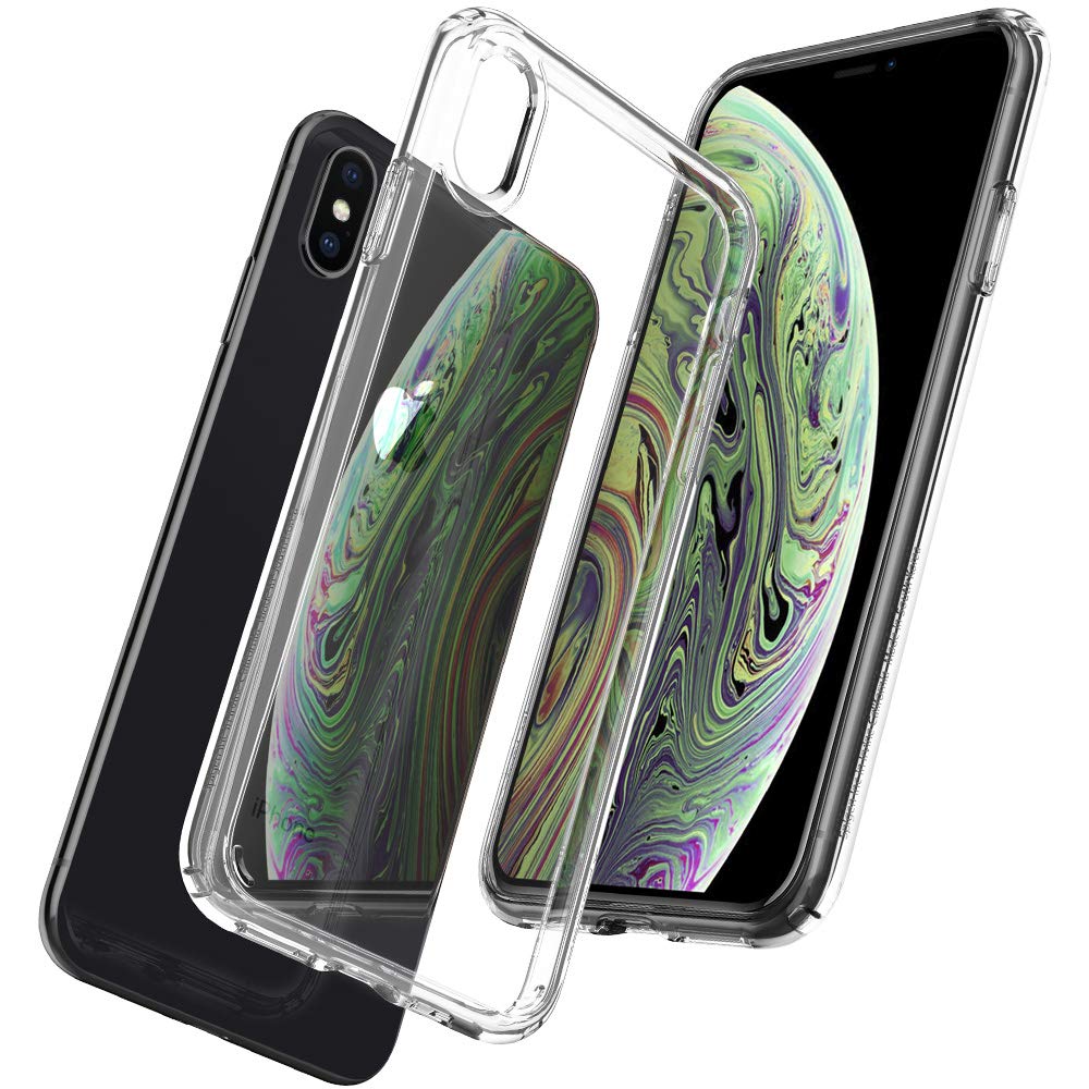 Spigen Ultra Hybrid Back Cover Case Compatible with iPhone Xs/X (TPU + Poly Carbonate | Matte Black)