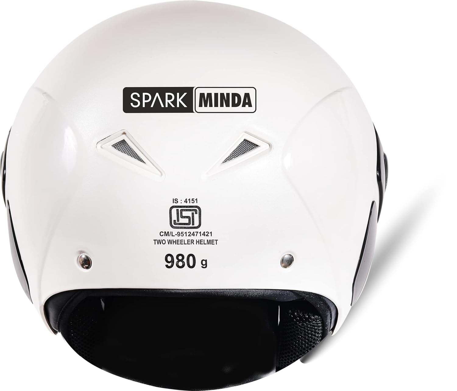 Spark Minda Spicy EN White ISI Helmet
