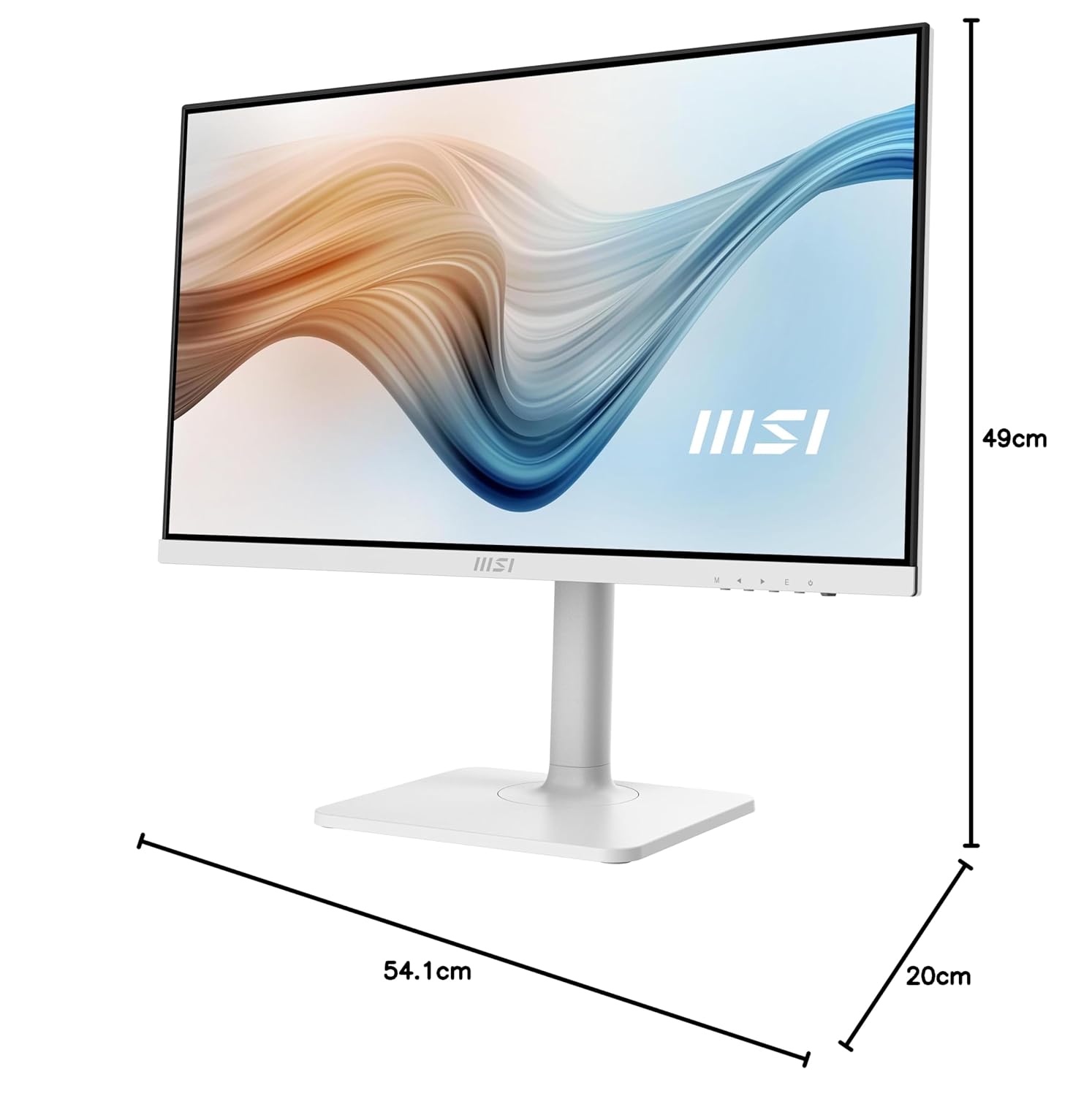 MSI Modern MD2412PW 23.8 Inch FHD Office Monitor - 1920 x 1080 IPS Panel, 100 Hz, Eye-Friendly Screen, HDR Ready, Built-in Speakers, 4-Way Adjustable Stand - HDMI 1.4b, USB Type-C