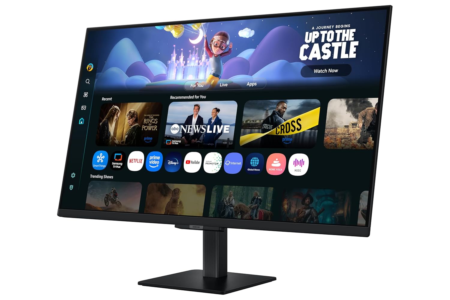 Samsung 32" (80cm) M5 Smart Monitor with Smart TV Experience|FHD 1920 x 1080|Screen Mirroring TV Plus|Speakers|Adaptive Sound|Wi-Fi|HDMI|Bluetooth|LS32FM500EWXXL|Black