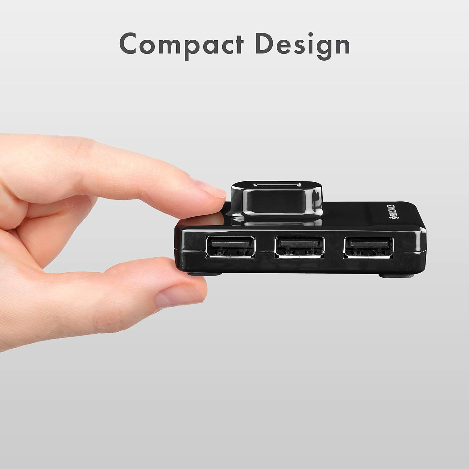 ZEBRONICS Zeb-100HB 4 Ports USB Hub for Laptop, PC Computers, Plug & Play, Backward Compatible - Black