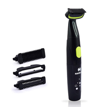 Havells BG6001, Battery Operated Body Trimmer for Body Trimming & Private grooming Including Groin (Black/Green)