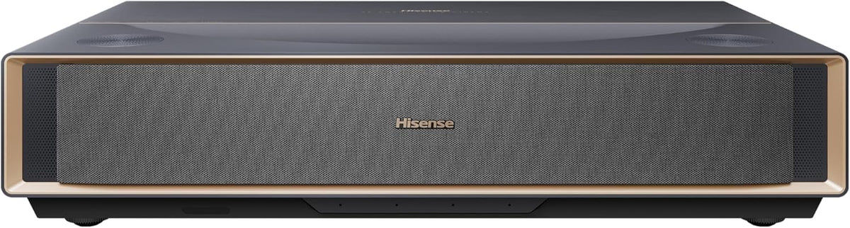 Hisense PT1 Ultra Short Throw Triple Laser Projector, 4K UHD, Google TV, 80'' - 150'', 2500 Lumens, 3000:1 Contrast, IMAX Enhanced, Dolby Vision & Atmos, 3D, 240 High Refresh Rate