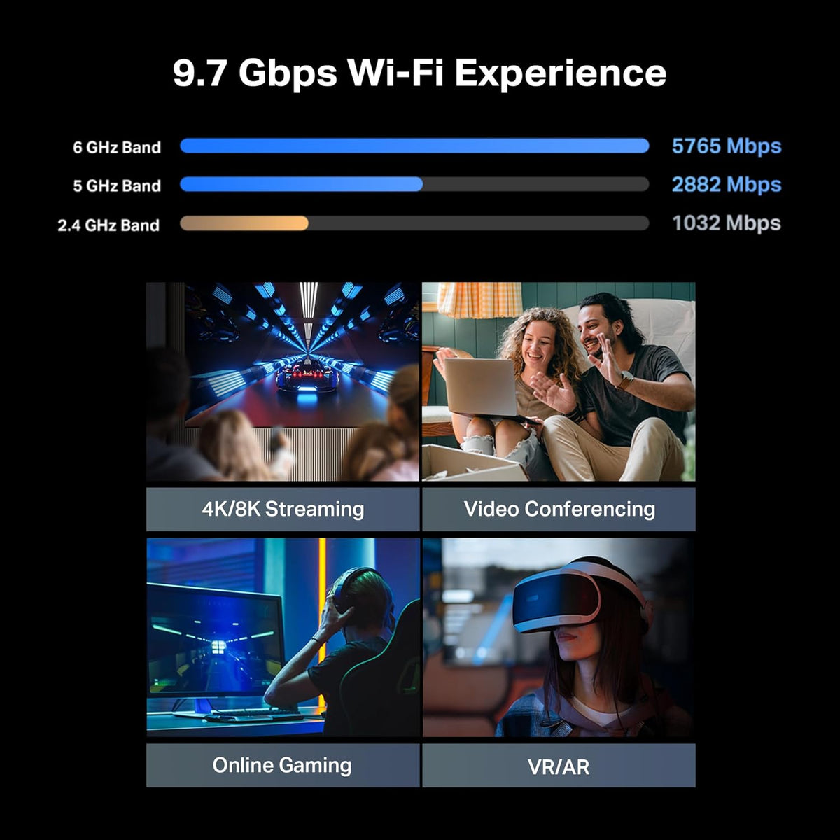 TP-Link Tri-Band BE9700 WiFi 7 Router (Archer BE600)