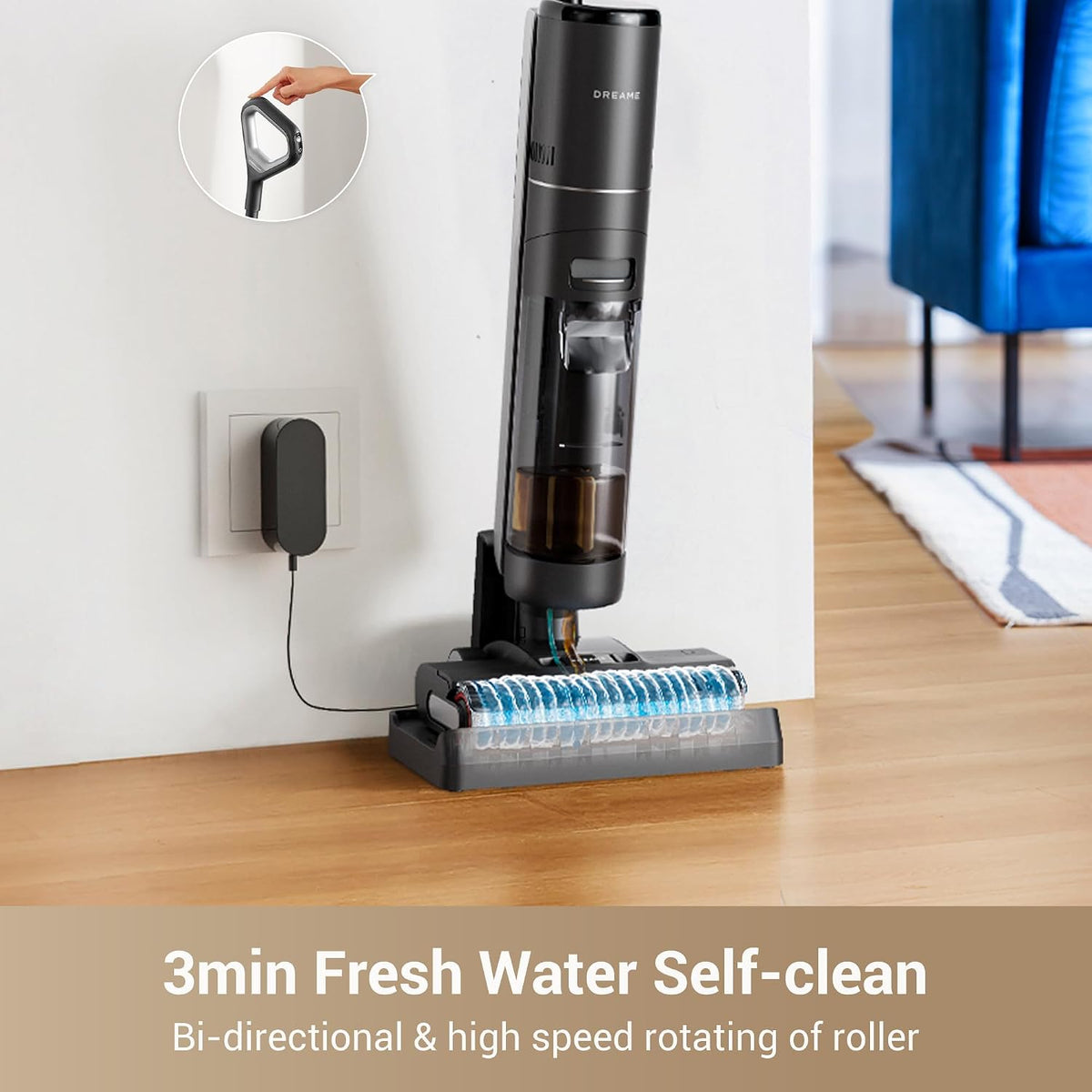 dreame G10 Pro Wet Dry Vacuum Mop, Vacuum and Mop All in One for Hard Floor | Auto Self-Cleaning, 16K Pa Powerful Suction, Up to 35 Mins Runtime, Edge Cleaning, Self-Propelled Vacuum Mop Combo