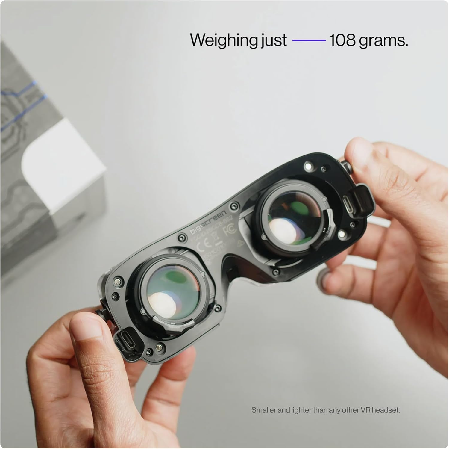 Beyond 2e: Ultra-Light PC VR Headset (108g) Micro-OLED Displays, 2560x2560 per Eye Resolution, 116 FOV, EyeTracking & DFR Play PC VR Games, Flight & Racing Simulators