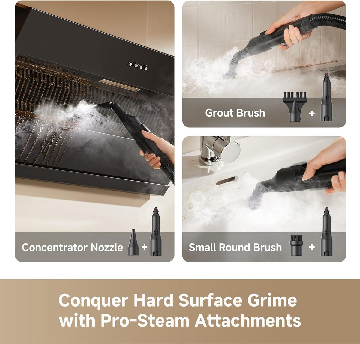 DREAME N20 Steam Carpet Cleaner Machine with Steam & Hot Water Wash | Portable Upholstery Cleaner with Self Cleaning, 17Kpa Suction, Perfect for Pet, Car, Auto, Carpet, Rug, Auto-Mix Solution