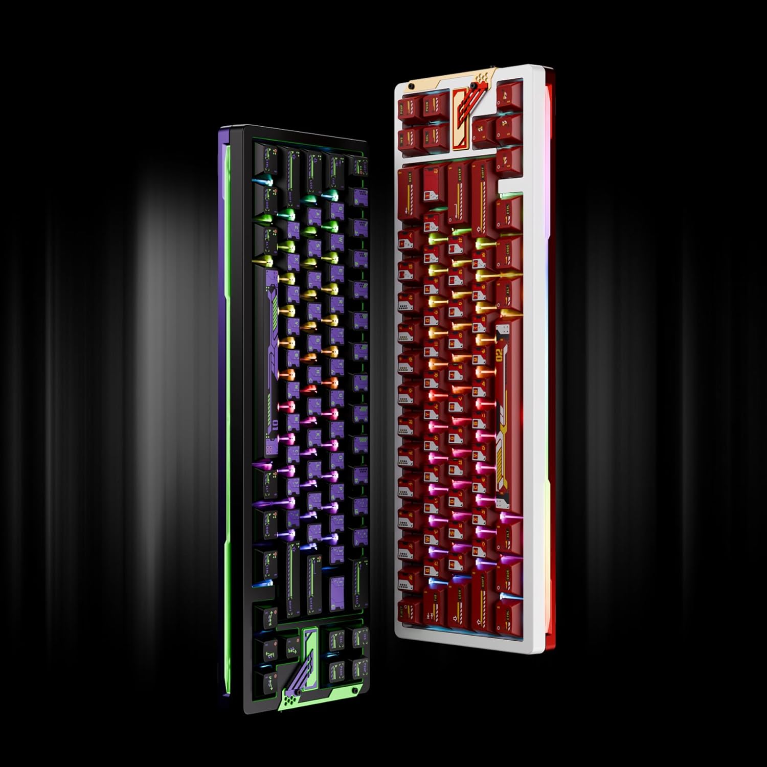 OOCTPK Chilkey Slice68 HE Gaming Keyboard: Hall Effect Aluminum Keyboard with Flux Switch, Rapid Trigger, 8K Polling, Per-Key RGB Gaming Magnetic Switch Key Board for Gaming (Red)