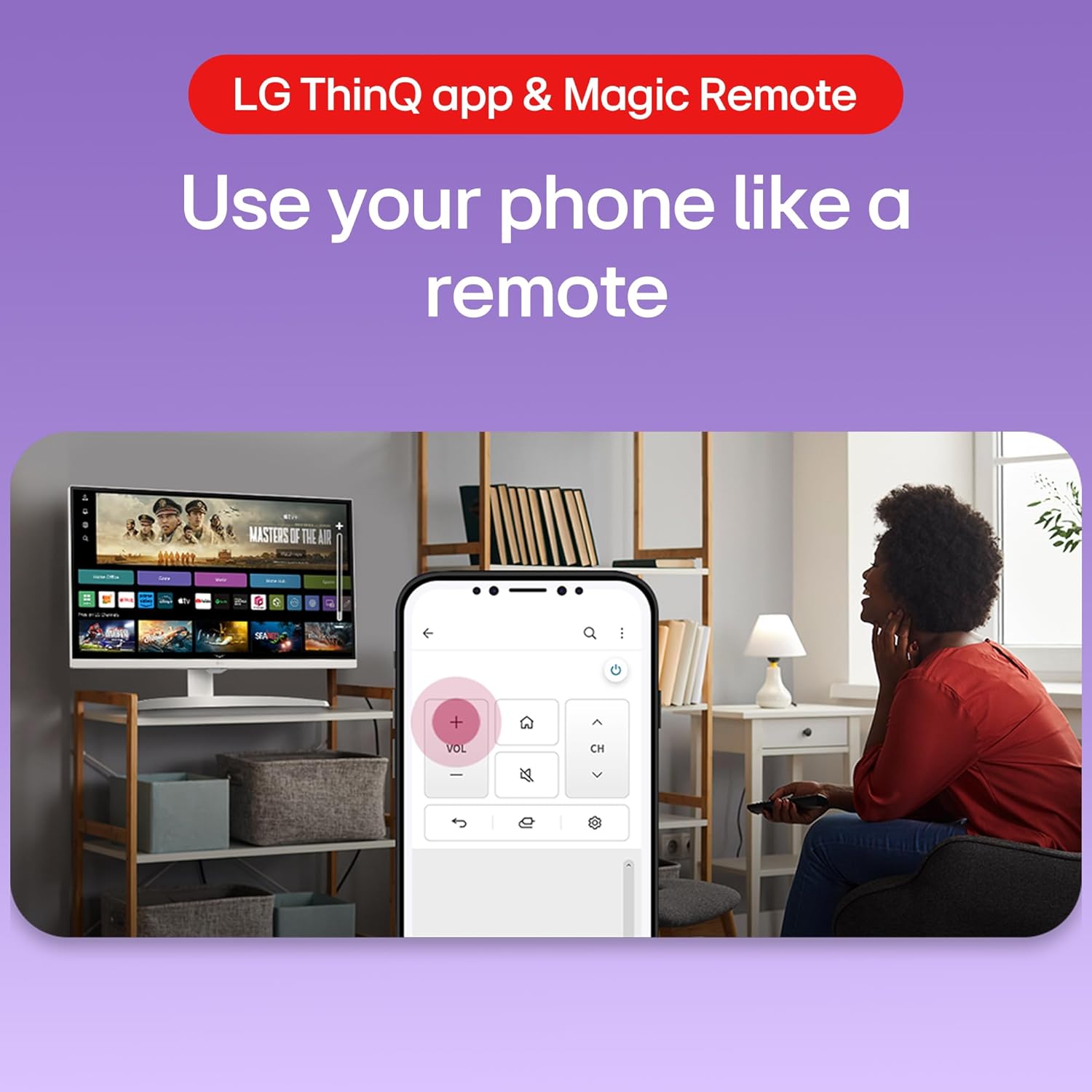 LG 32SR75U Smart Monitor with Steaming TV,32", 4K UHD (3840 x 2160), HDR10, USB Type-C, WebOS, Apple AirPlay 2, Screen Share, Bluetooth, Built-in Speaker, Height Adj., HDMI, USB, Remote Control,White