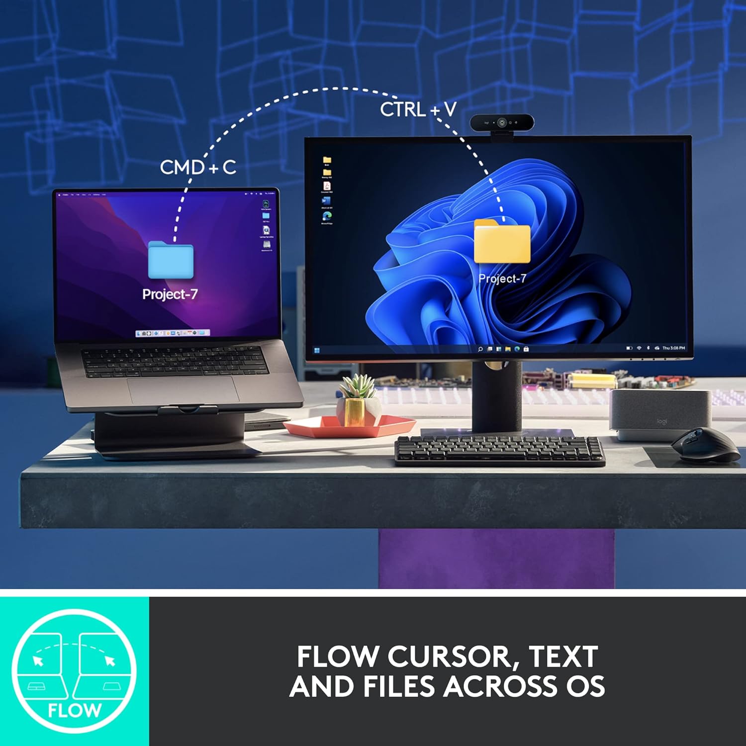 Logitech MX Master 3S with Free Adobe Subscription - Wireless Performance Mouse with Ultra-Fast Scrolling, Ergo, 8K DPI, Track on Glass, Quiet Clicks, USB-C, Bluetooth -Graphite