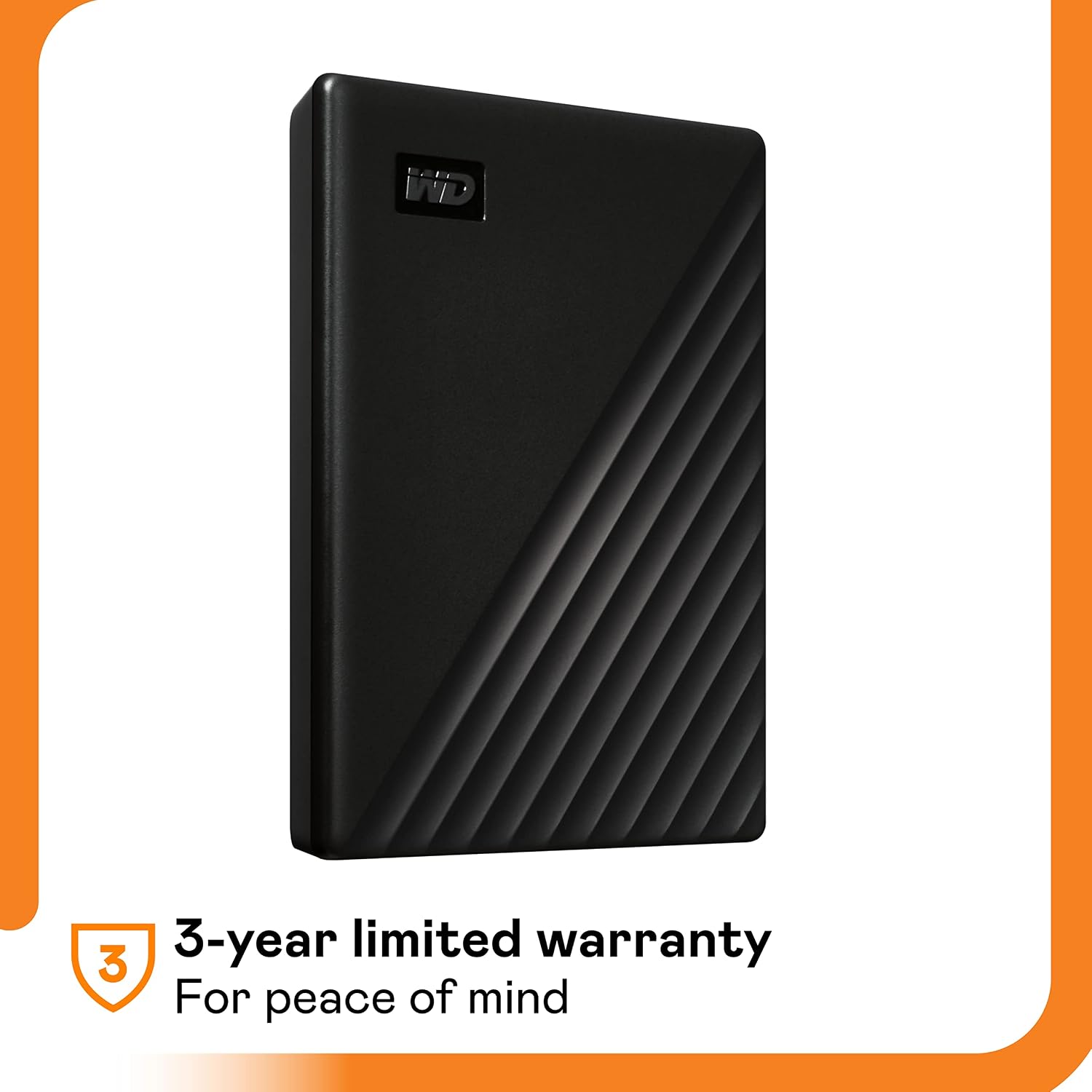 Western Digital WD 4TB My Passport Portable Hard Disk Drive,Compatible with Windows and Mac, External HDD-Black