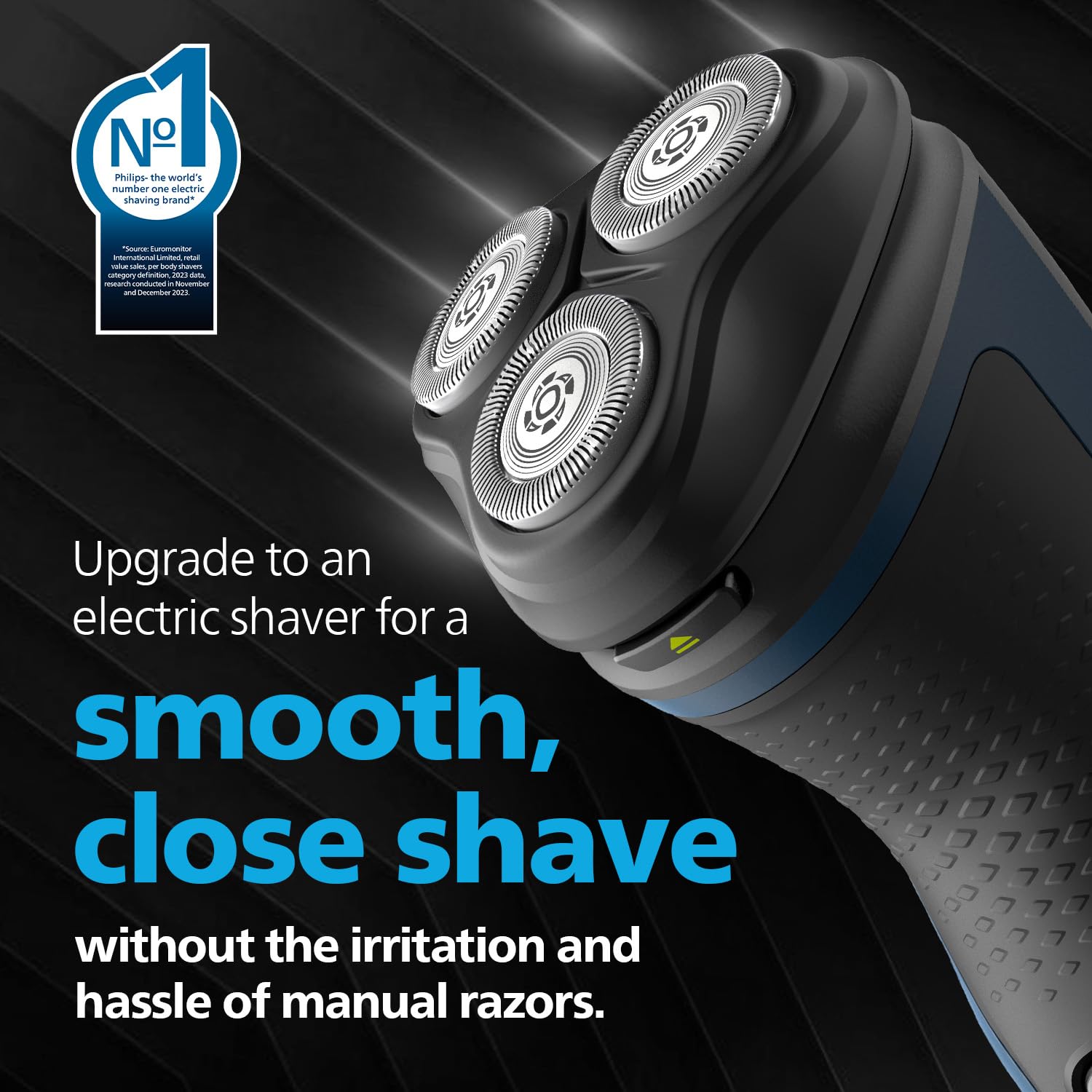 Philips Electric Shaver for Man| 3D Flex Heads| 27 Self-Sharpening Blades| ComfortCut |100% Waterproof IPX7, 40 Mins Runtime, 2yr warranty | S1151/03