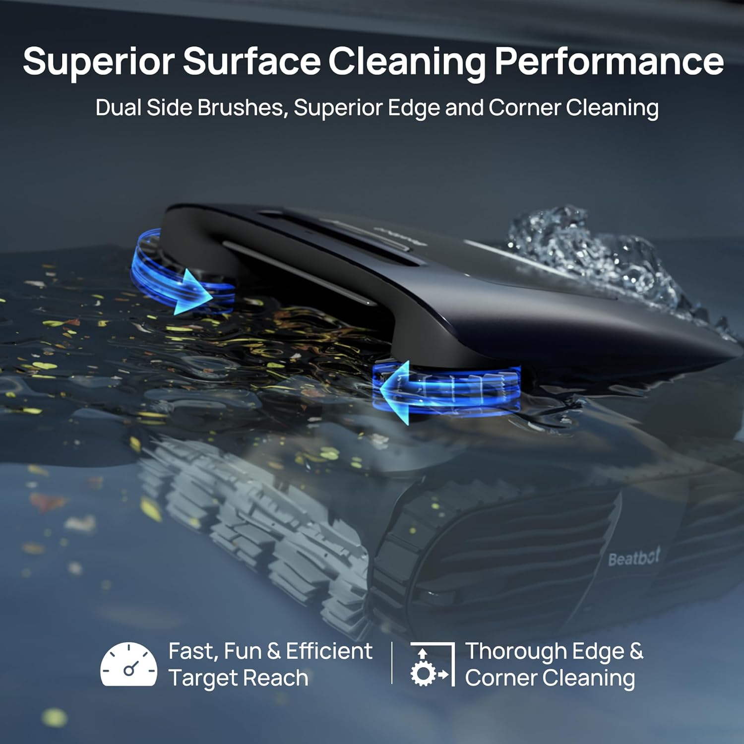 Beatbot AquaSense 2 Ultra Cordless Pool Vacuum Robot with Charging Dock Station-Pool Mapping with AI Camera, 5-in-1 Cleaning, Water Surface Cleaning, Water Clarification, Smart Surface Parking