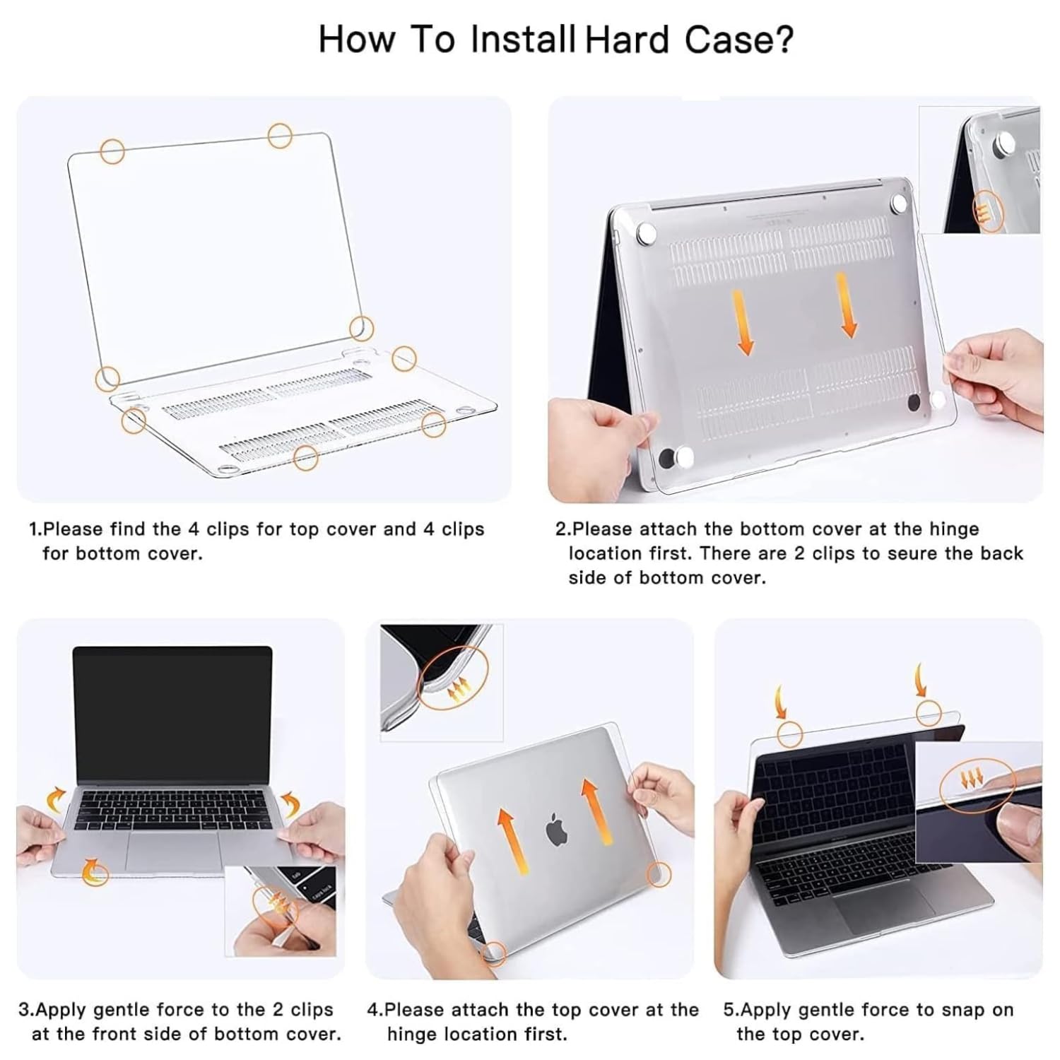 Dyazo 13.3 Inch Laptop Case | Cover | Hard Shell Protector Compatible for Apple MacBook 13 Inch 2020/2019 / 2018 Mac Book Air M1 A2337 A2179 A1932 (Transparent)