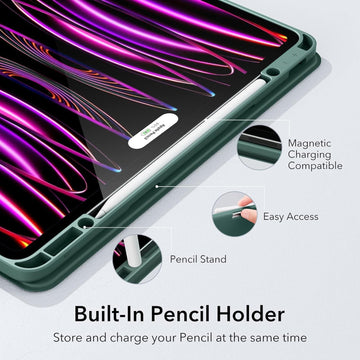 ESR Rebound Pencil Case for iPad Pro 12.9 (2022/2021) - Forest Green
