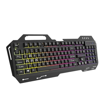 Wings Grind100 Gaming Keyboard with Metallic casing 19 Anti-ghosting Key and Changeable Backlight (Black)