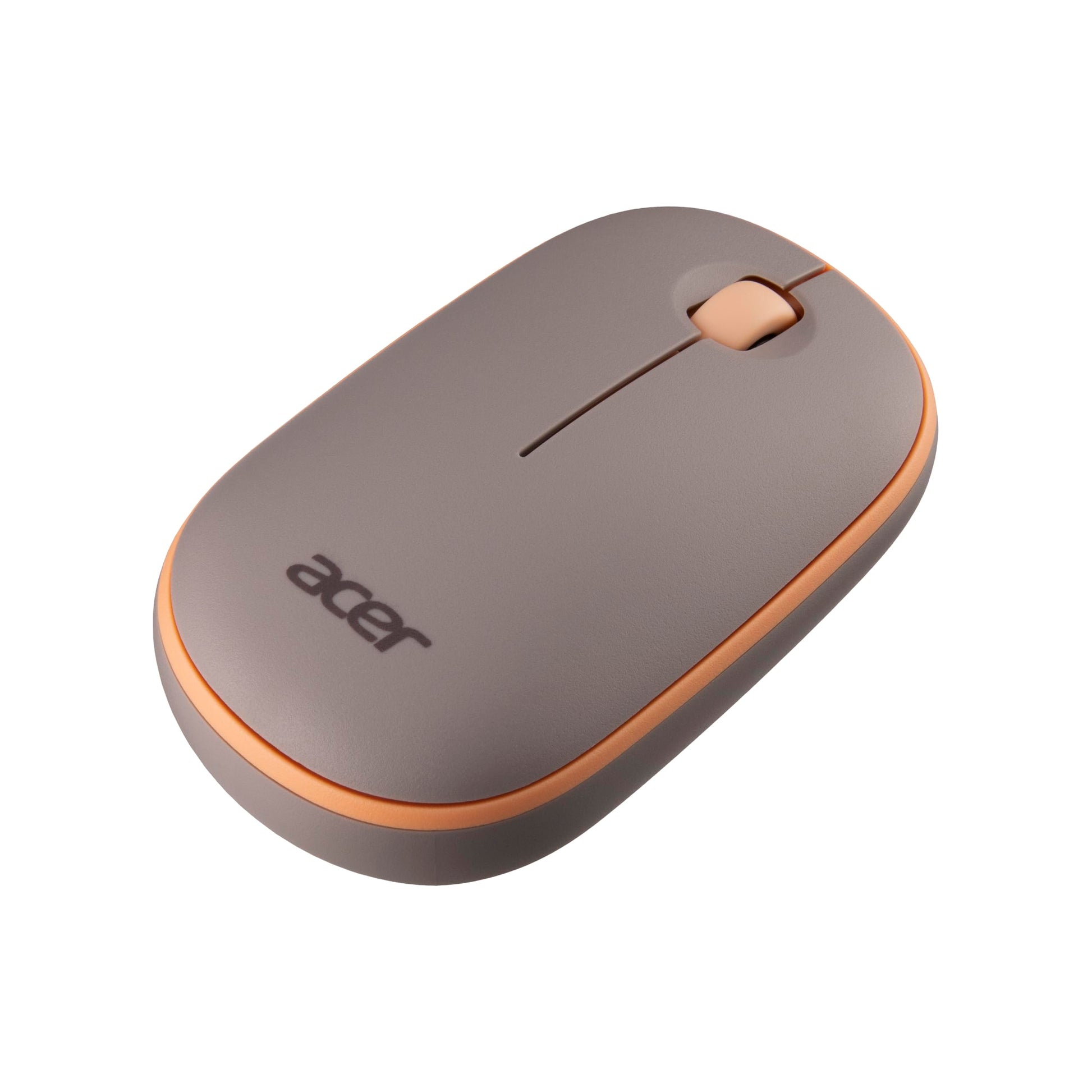 Acer Bubble Wireless Mouse AMR100 | 2.4GHz Silent Click | 1600 DPI | Ergonomic | AA Battery | Win8/10/11 | Compact Lightweight Design | Color: White/Grey