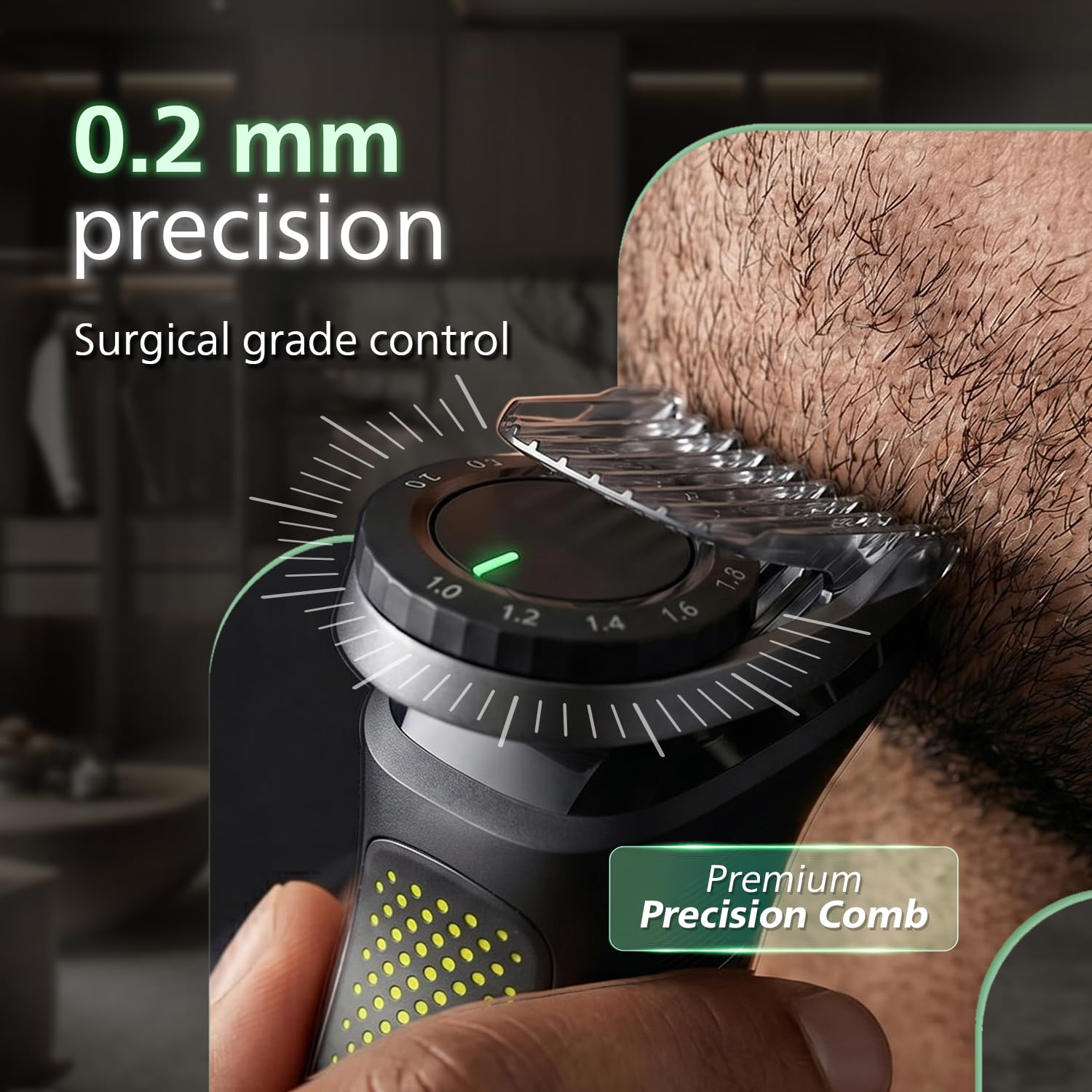 Philips India's No.1 Men's Trimmer* | Luxurious Stainless Steel Design | BeardSense Technology | All-in-One Grooming Kit- Beard, Hair, Body, Intimate | 120min runtime | IPX7 | 5yr warranty* | MG9532