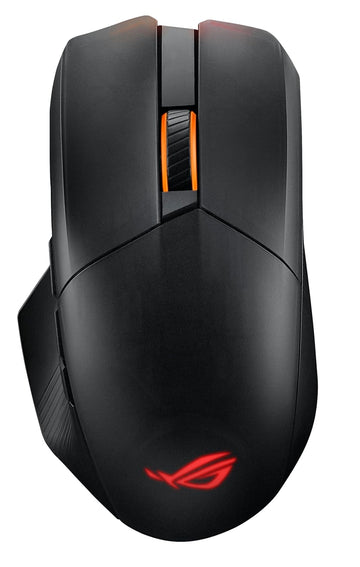 Asus ROG Chakram X Origin Gaming Mouse, Tri-Mode connectivity (2.4GHz RF, Bluetooth, Wired), 36000 DPI Sensor, 11 programmable Buttons, Detachable Joystick, Paracord Cable, Black