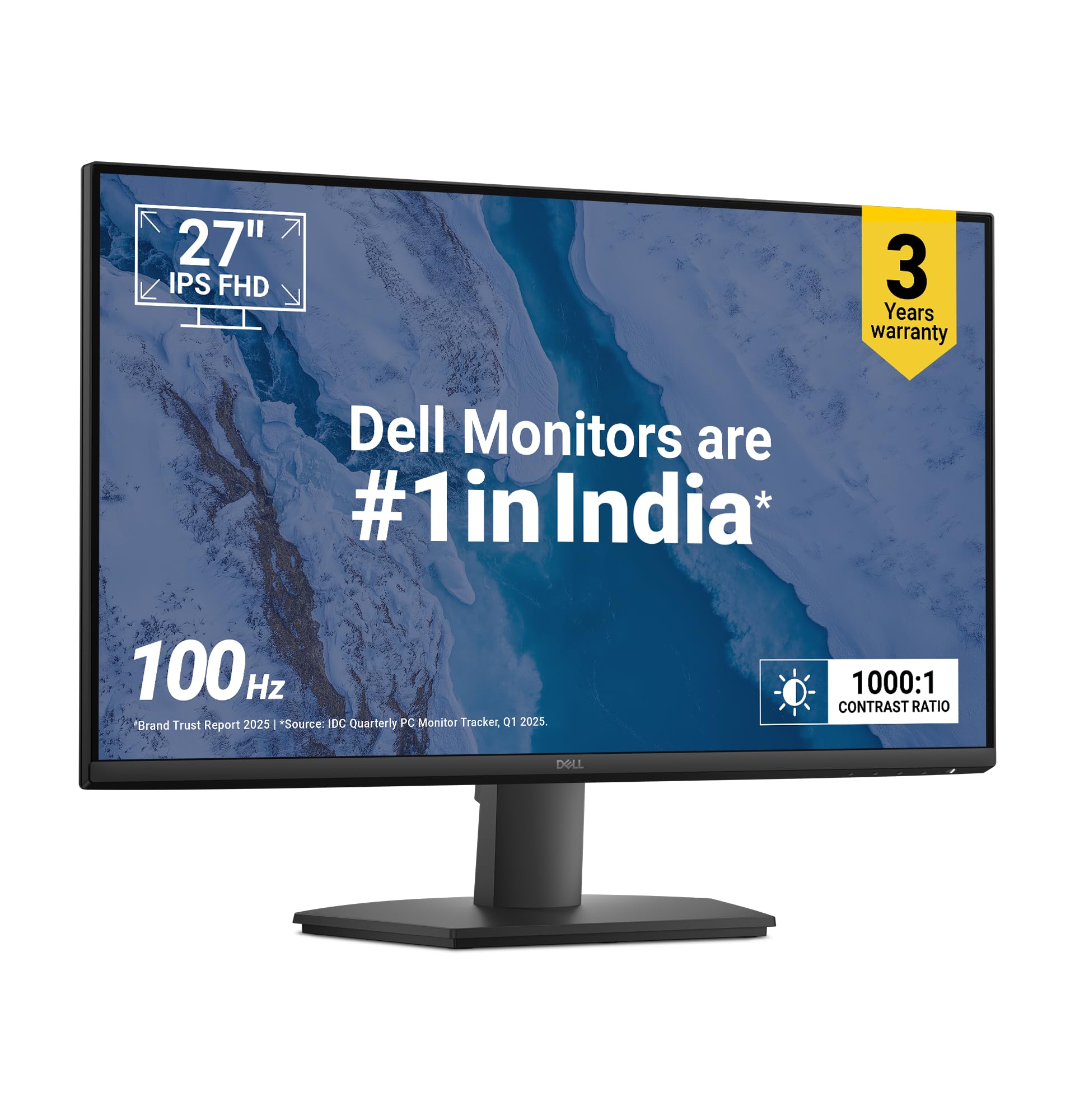 Dell SE2225HM 21.5"/54.6cm FHD, 100Hz Refresh, VA Panel, 5ms Response, Tilt Adjust, 3000:1 Contrast, 250 cd/m2, Ports: HDMI, DP 1.2, VGA, TÜV Rheinland 3-Star Eye Comfort, Ultra-Thin bezels Monitor