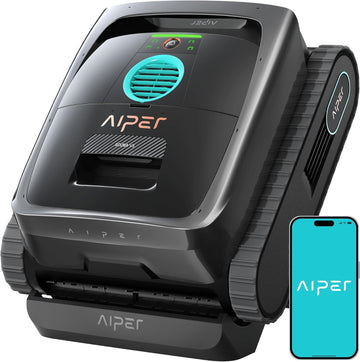 AIPER Scuba V3 AI Vision Cordless Robotic Pool Cleaner, 10x Faster Pool Cleaning with AI Patrol, 24/7 Auto Cleaning, Smart Waterline Parking & Multi-Layer Filtration, Gray