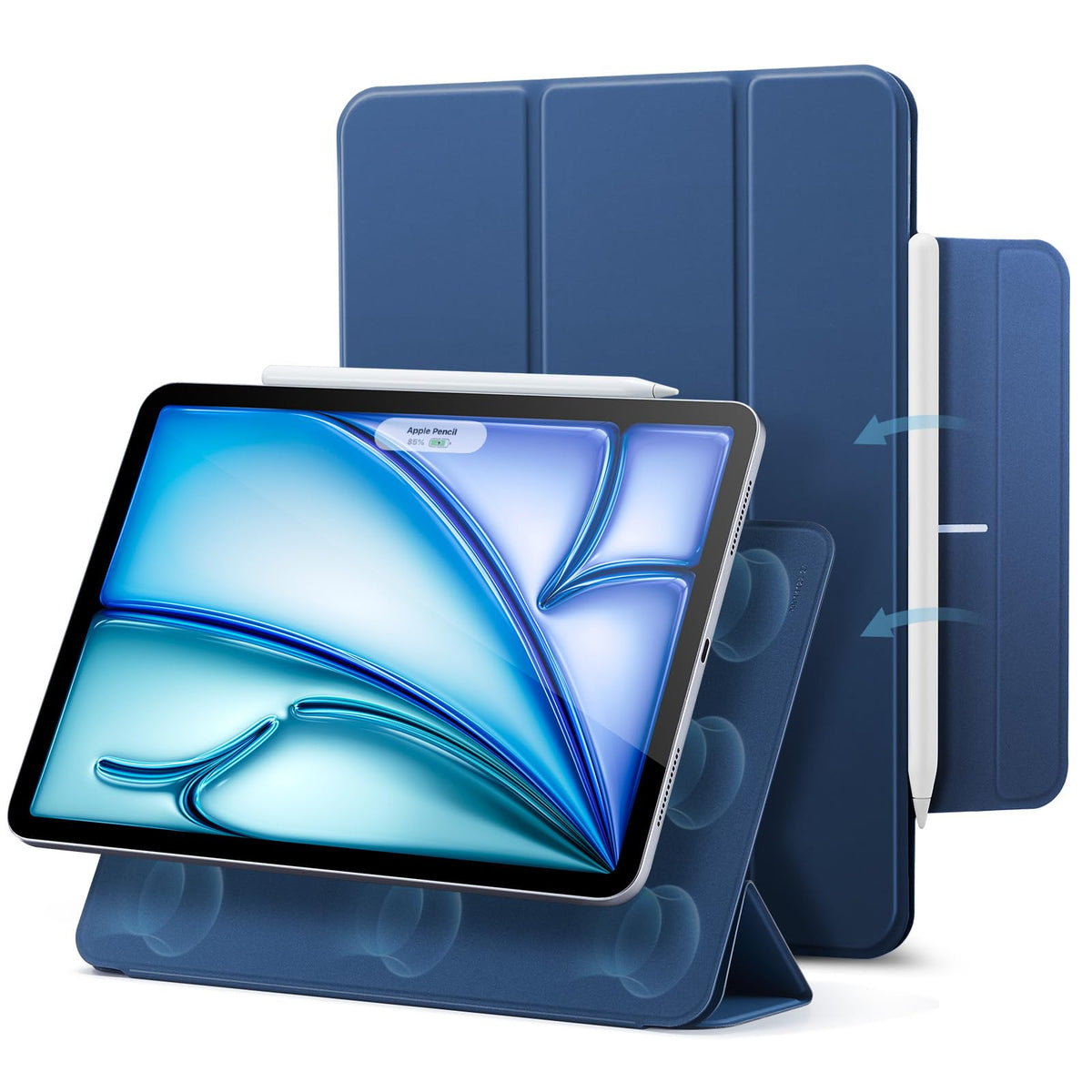 ESR for iPad Air 13 Inch Case M4/M3/M2, iPad Pro 12.9 Case, Grey