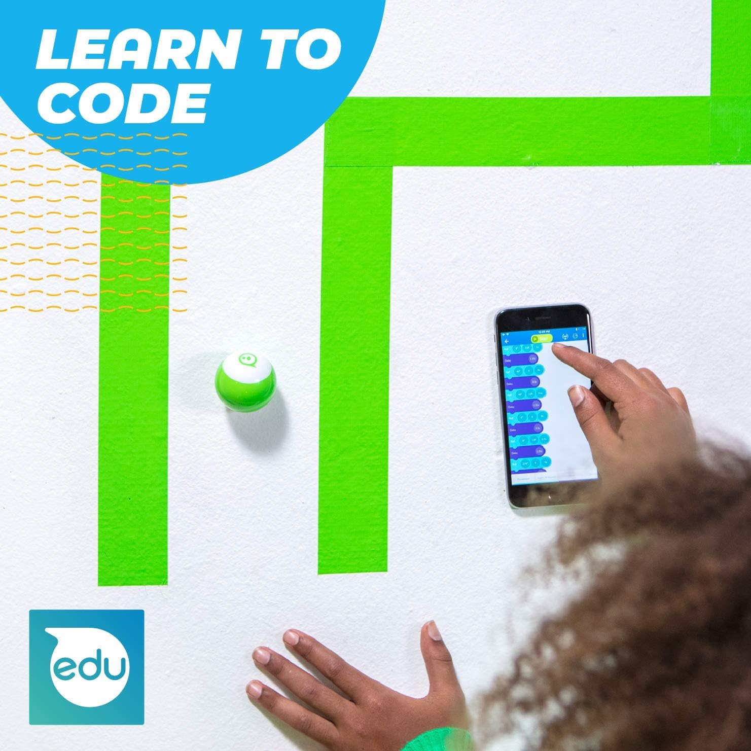 Sphero Mini (Blue) - Coding Robot Ball - Educational Coding and Gaming for Kids and Teens - Bluetooth Connectivity - Interactive and Fun Learning Experience for Ages 8+
