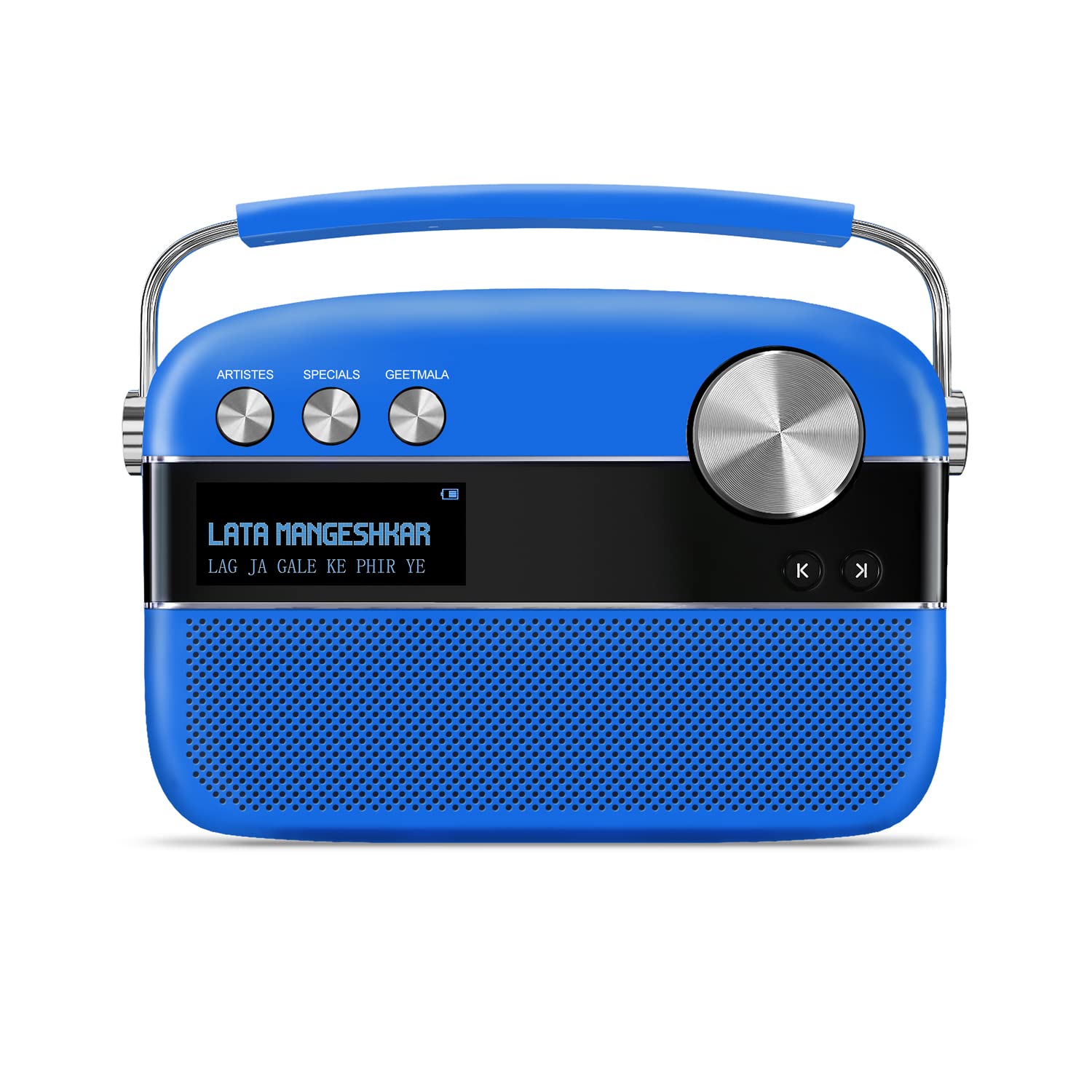 Saregama Carvaan Hindi - Portable Music Player with 5000 Preloaded Songs, FM/BT/AUX (Porcelain White)