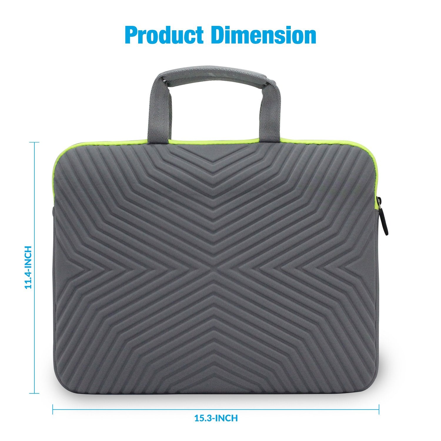 Tizum Laptop Bag Sleeve Case Cover for 13-Inch/ 14-Inch Laptop MacBook | Designer Neoprene (Grey)