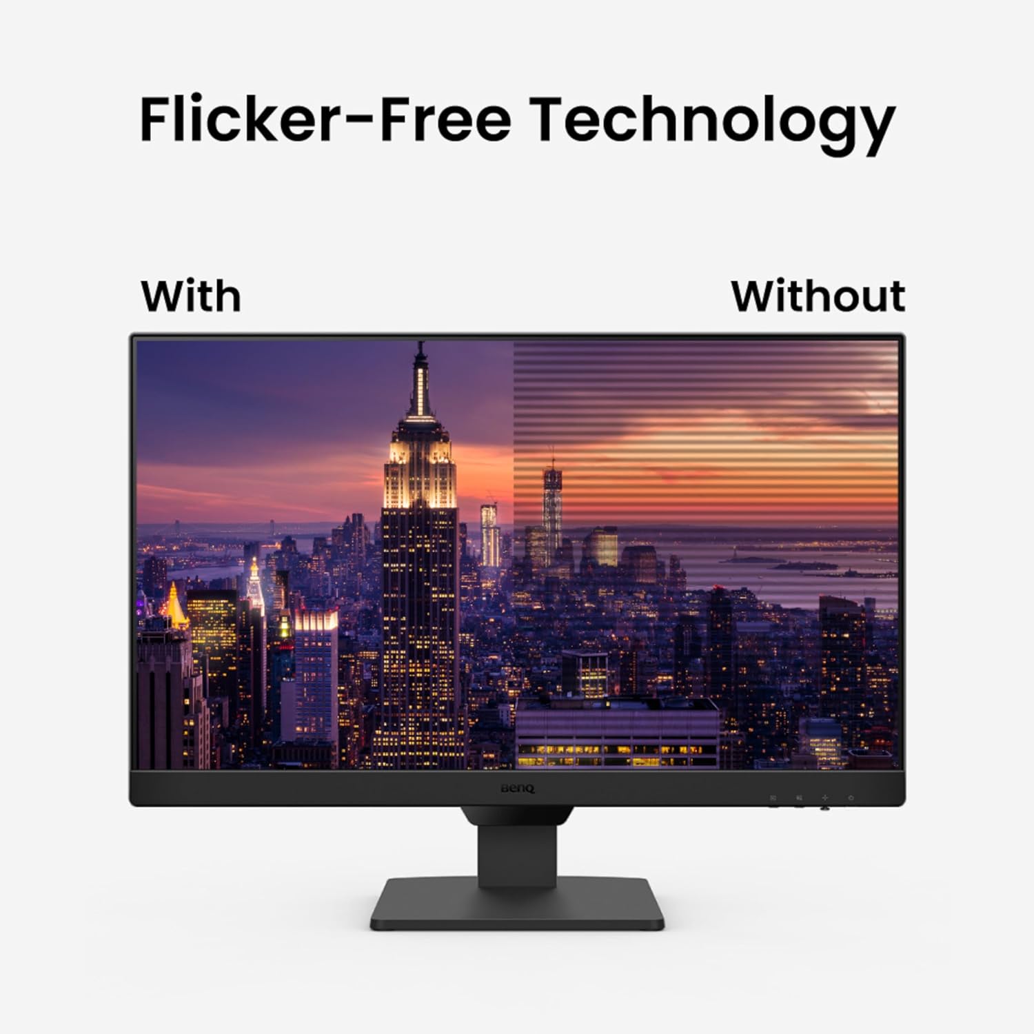 BenQ GW2490 24" (60.96 cm) 1920x1080p FHD IPS Monitor| 100Hz|99% sRGB|Eye-careU|Dual HDMI|Display Port|Bezel-Less|Eyesafe|VESA MediaSync|B.I.|Low Blue Light+| Speakers|VESA Wall mountable(Black)