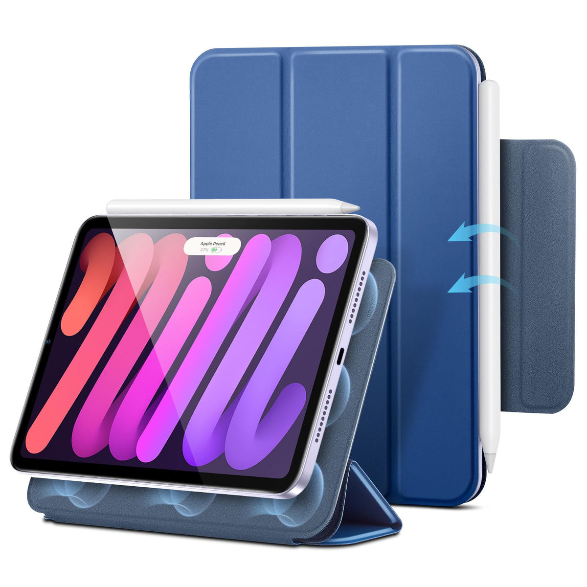 ESR for iPad mini A17 Pro Case, iPad mini 6th Gen Case, Black