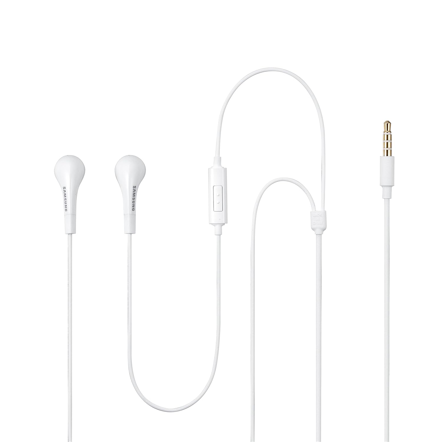 Samsung Hands-Free Wired in Ear Earphones with Mic, 3.5mm Jack(White)