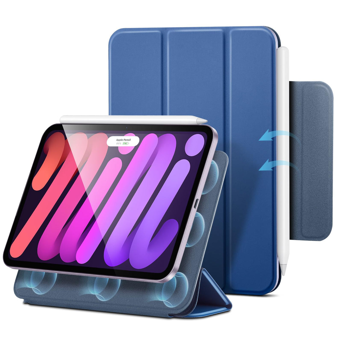 ESR for iPad mini A17 Pro Case, iPad mini 6th Gen Case, Black
