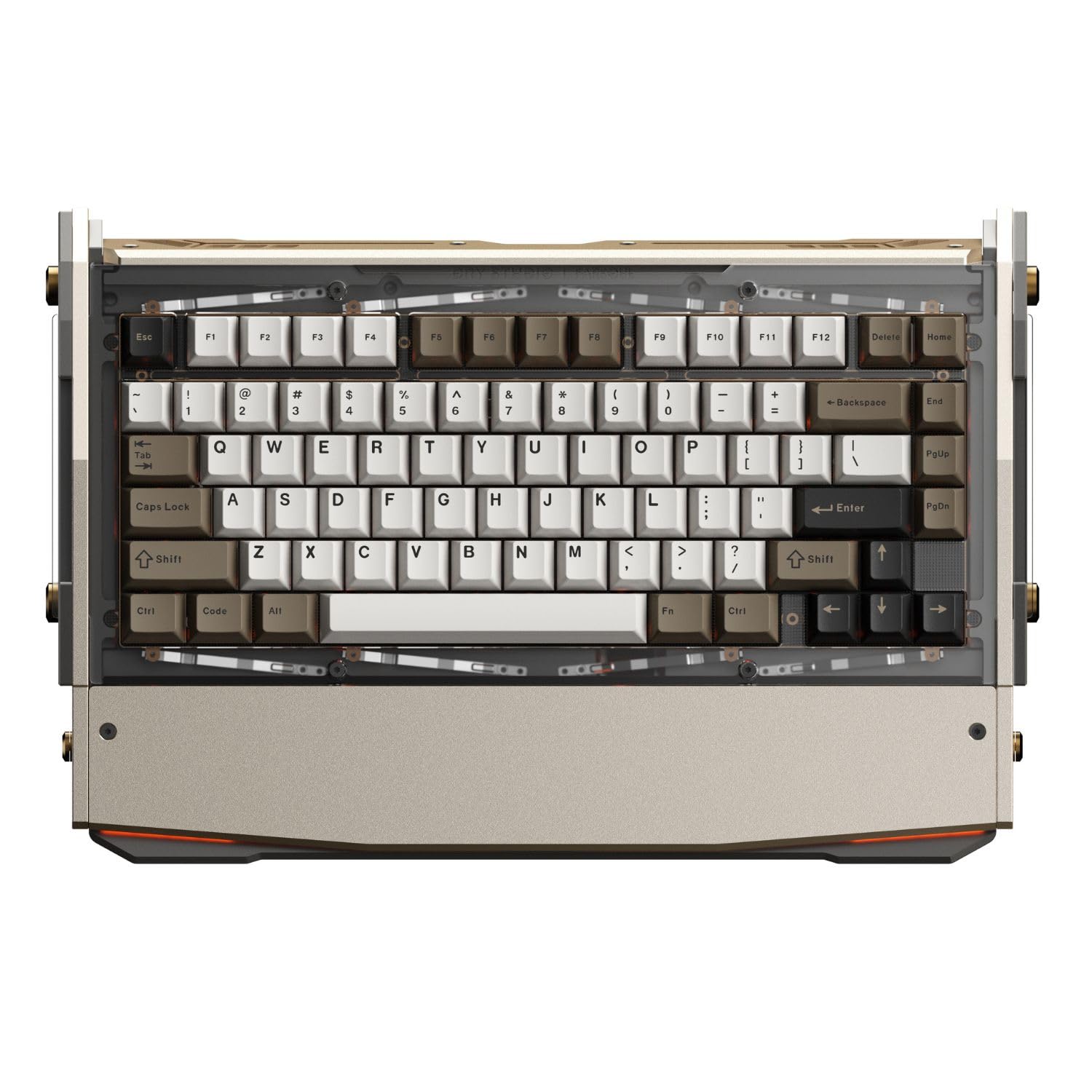 Black Diamond RT Hall Effect Magnetic Gaming Keyboard 75%, 0.04mm Accuracy, 8k Polling Rate, 0.25ms Latency, Leaf Spring Mount Mechanical Feel, Custom Fixed-Wall Magnetic Switch, Shadow Crimson
