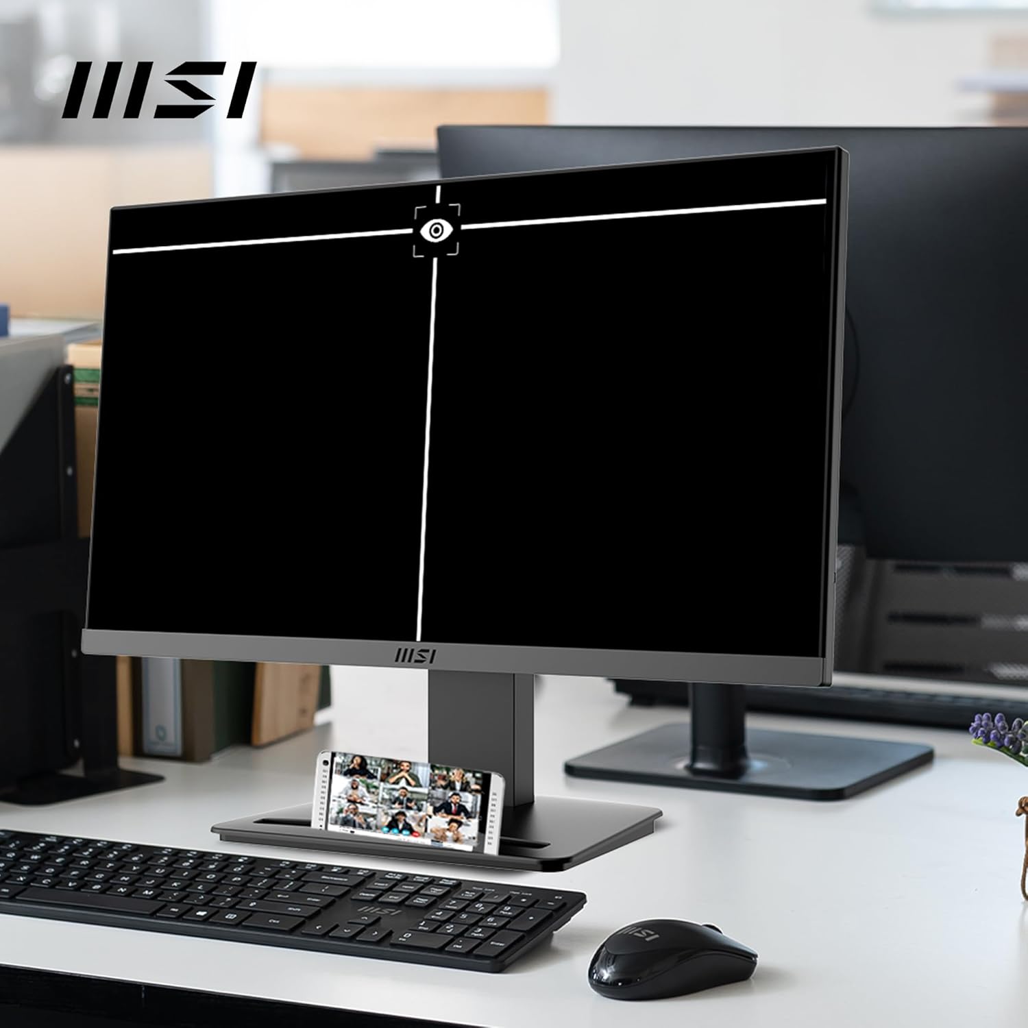 MSI PRO MP223 E2 21.45-Inch Full HD Office Monitor - 1920 x 1080 Resolution, 100Hz, Eye-Friendly Screen, Tilt-Adjustable - HDMI™ 1.4b, DisplayPort 1.2a