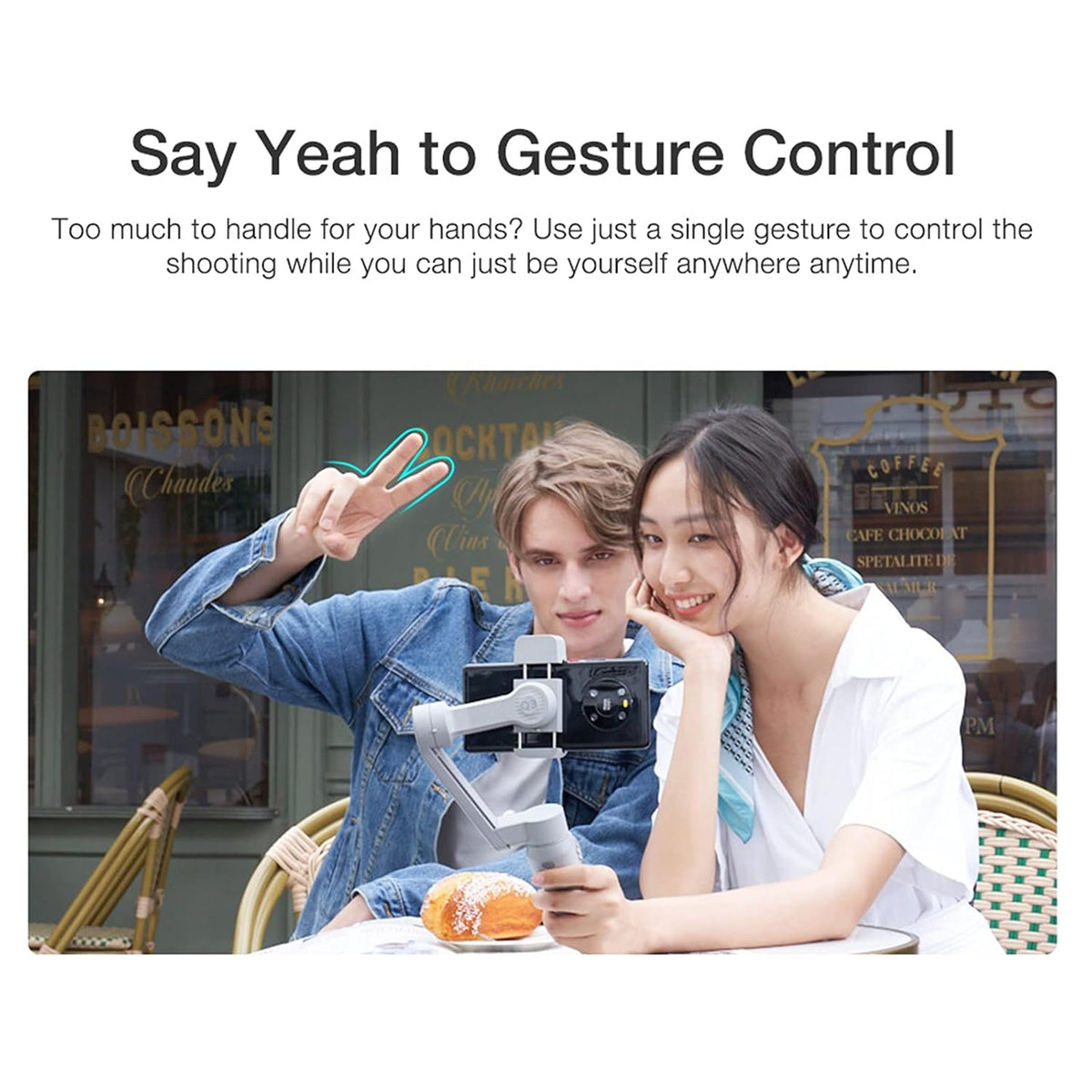 Zhiyun Smooth-Q3 Gimbal Stabilizer for Smartphone Android Cell Phone iPhone Zhi yun q 3-Axis Handheld Gimble Stick wTripod Stand LED Fill Light for Tiktok YouTube Vlog Video Kit FaceObject Tracking.