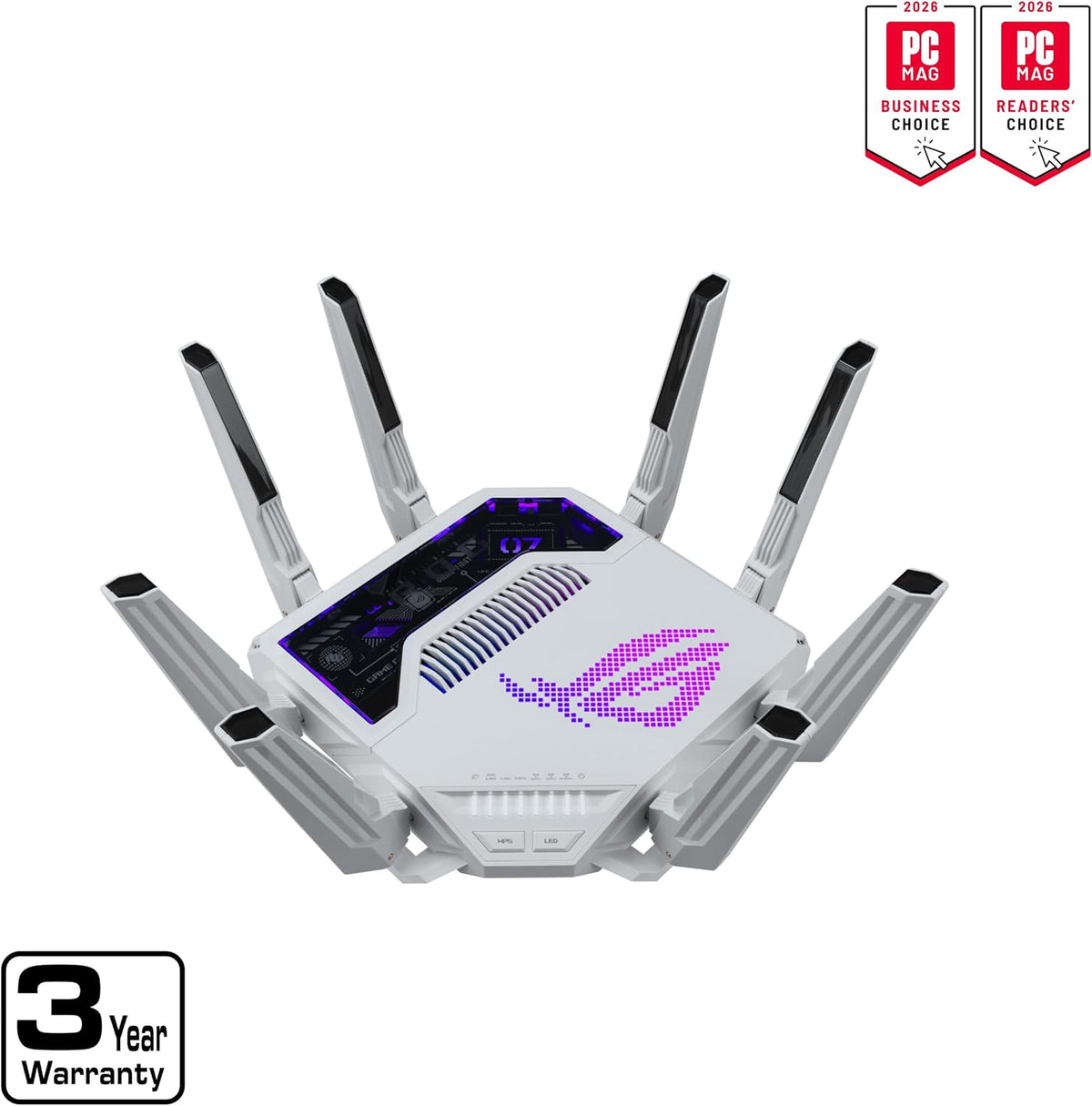 ASUS GT-BE19000AI Tri-Band WiFi 7 AI Gaming Router - 10G, Game Boost