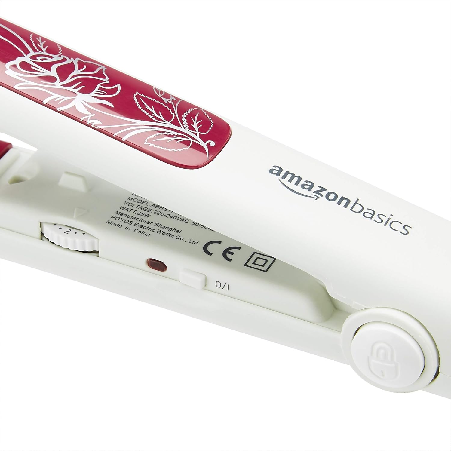 amazon basics Hair Straightener (ABHSTPR2026) with Ion Function, Ceramic Coated Plates and Temperature Control