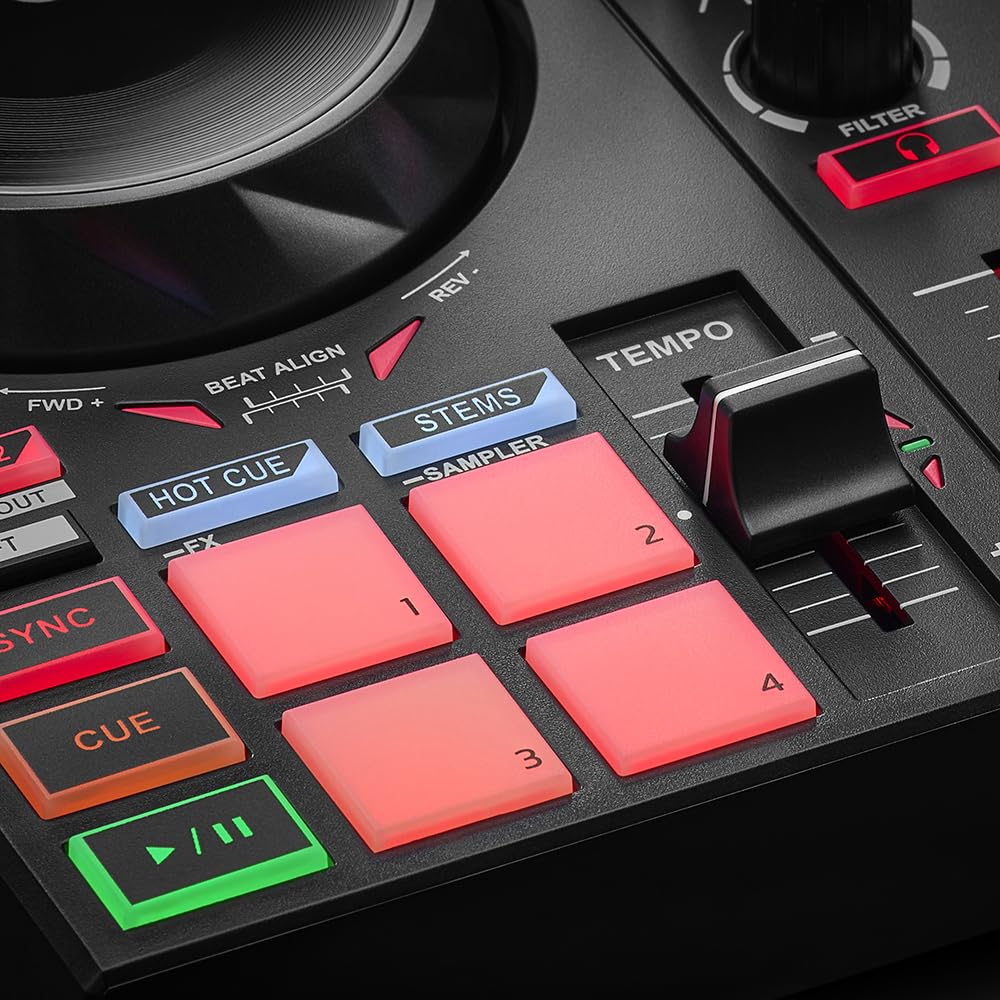 Hercules DJ Inpulse 200, 2 DJ Controller, Black (4780940)