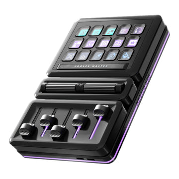 MasterHUB Creator Kit: Fully Modular Allows You to Customize with Base, 15xKeys IPS Display, 2xRoller, and 5xFader Modules - Empowering Your Workflow by Cooler Master
