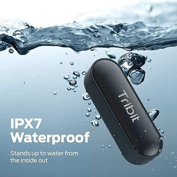 Tribit XSound Go 16W 5.0 Bluetooth Speaker with Loud Sound & Rich Bass, 24H Playtime, IPX7 Waterproof, Wireless Stereo Pairing, Type-C, Portable Speaker for Home/Outdoor/Travel