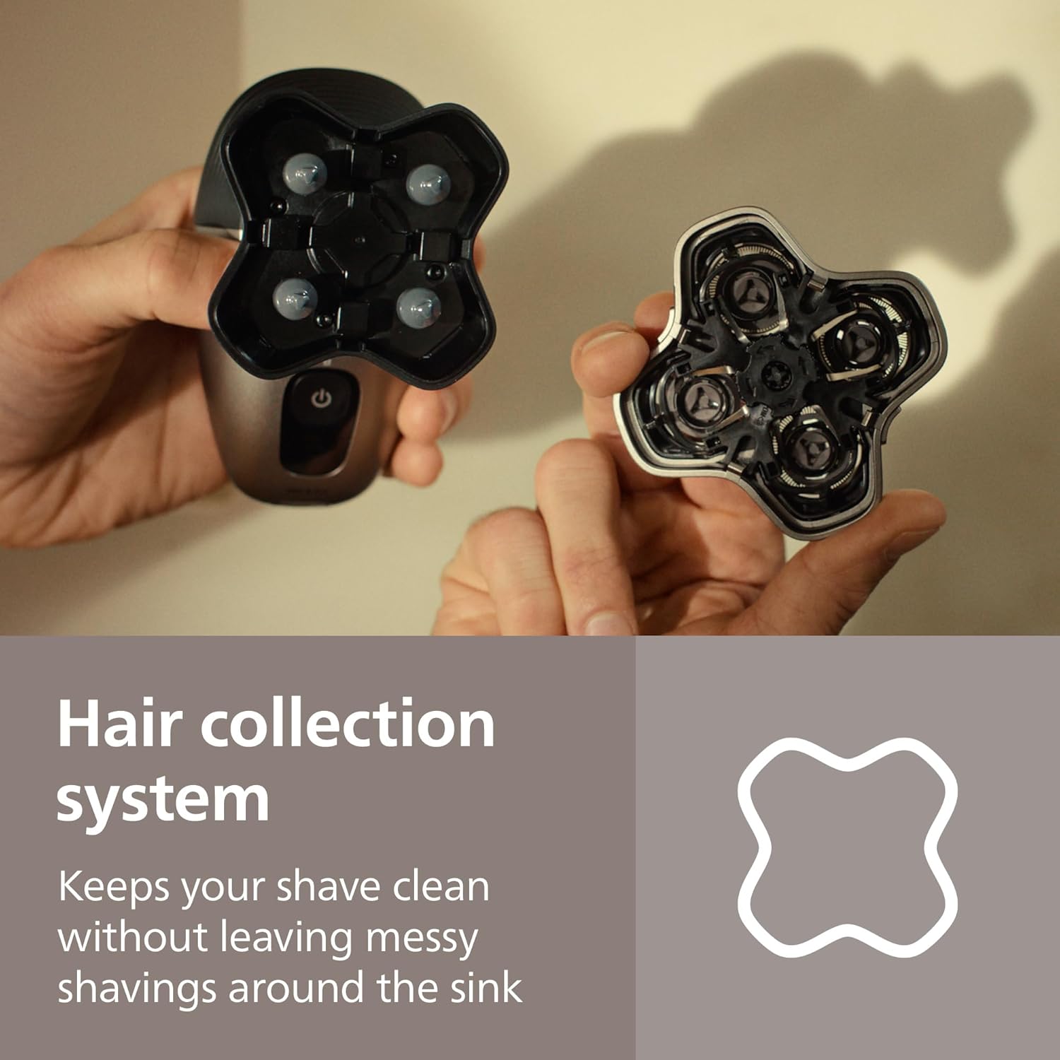 Philips Norelco Head Shaver Pro 7000 Series - Skull Shaver for Men and Women, 360° Flexing Head & ComfortCut Blades for Clean Shave, Gentle on Skin, Model HS7980/40