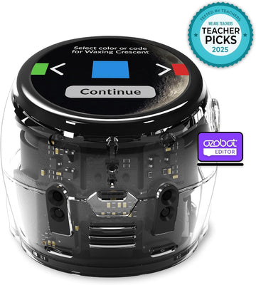 Ozobot Ari Classroom Kit (18 Bots) | Interactive Learning Robot with Touch Screen, ToF Sensor, Accelerometer, Gyroscope, and AI Integration | Hands-On STEM Education for Classrooms and Homeschool