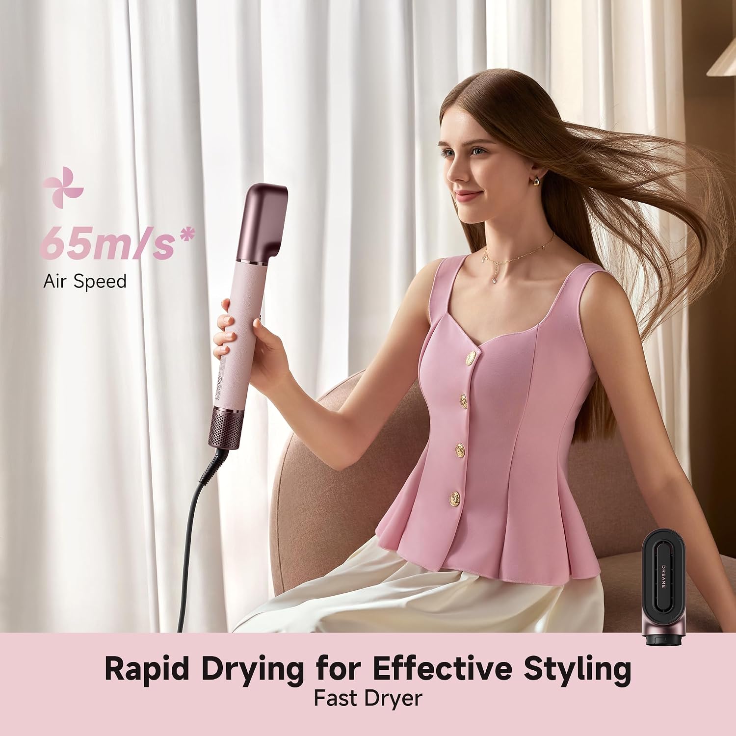 Dreame AirStyle Era Multi-Styler | 8-in-1 Airflow Styling | Fast Drying, Straightening, Curling, Smoothing & Volumizing | Cool Air Setting | No Heat Damage | for All Hair Types