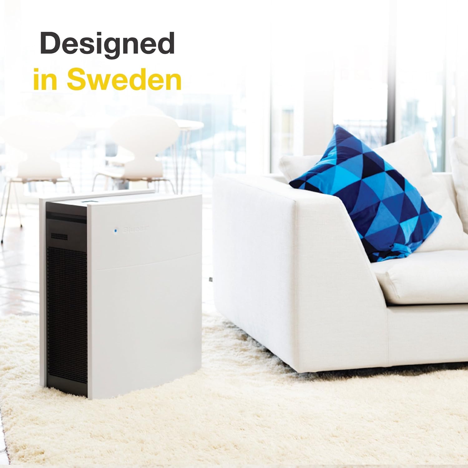 Blueair Classic 480i 40 sq.mtrs,WiFi Enabled & in Built sensors, 90 Watt, White Colour