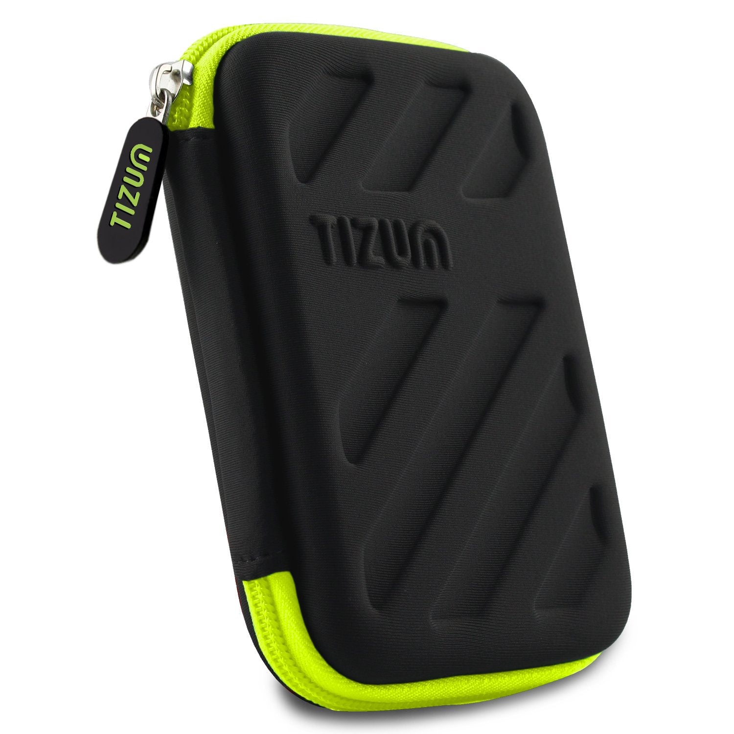 AirCase 2.5 Inch External Hard Drive Case with Shockproof EVA HardShell & Soft Lining | Travel Organizer Pouch with Mesh Pocket, Zipper Closure for HDD/SSD, Earphones, Cable, Charger & Gadgets (Black)