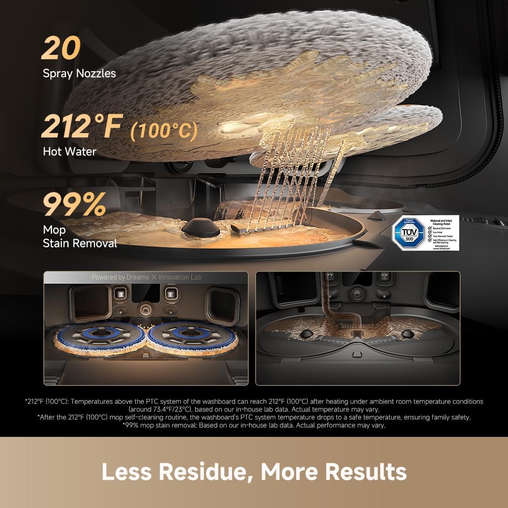 dreame Matrix10 Pro Robot Vacuum and Mop with AI RGB Avoidance | Multi-Mop Switching Dock for Multi-Surface, 30,000Pa Suction, Mop Self-Cleaning, Three-Solution for Pets